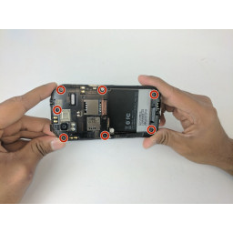 HTC Amaze Разборка задней панели